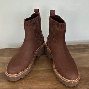 Toms Chocolate Brown Leather Upper